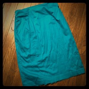 High waisted pencil skirt